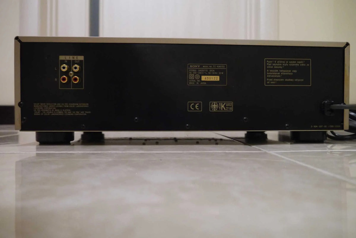 Sony TC-KA6ES Rare Vintage MINT Cassette Deck 220V Serviced