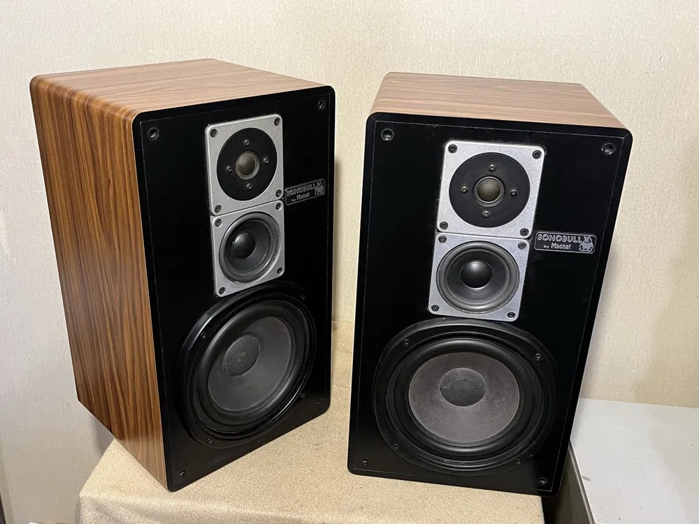 MAGNAT SONOBULL MC 26 Rare Vintage 3-Way Speakers Tested Working Hi-Fi Warranty