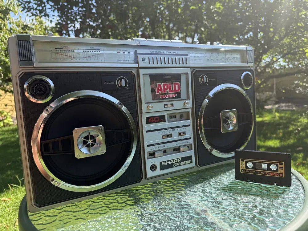 Sharp 9696H Rare Vintage Mint Boombox Getto blaster Warranty Working European