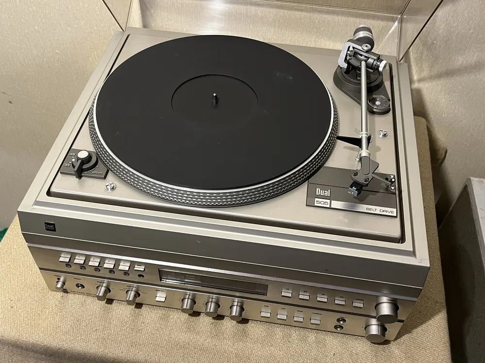 DUAL CS-505-2 + CR-1230 Rare Vintage Turntable + Receiver Set Stereo