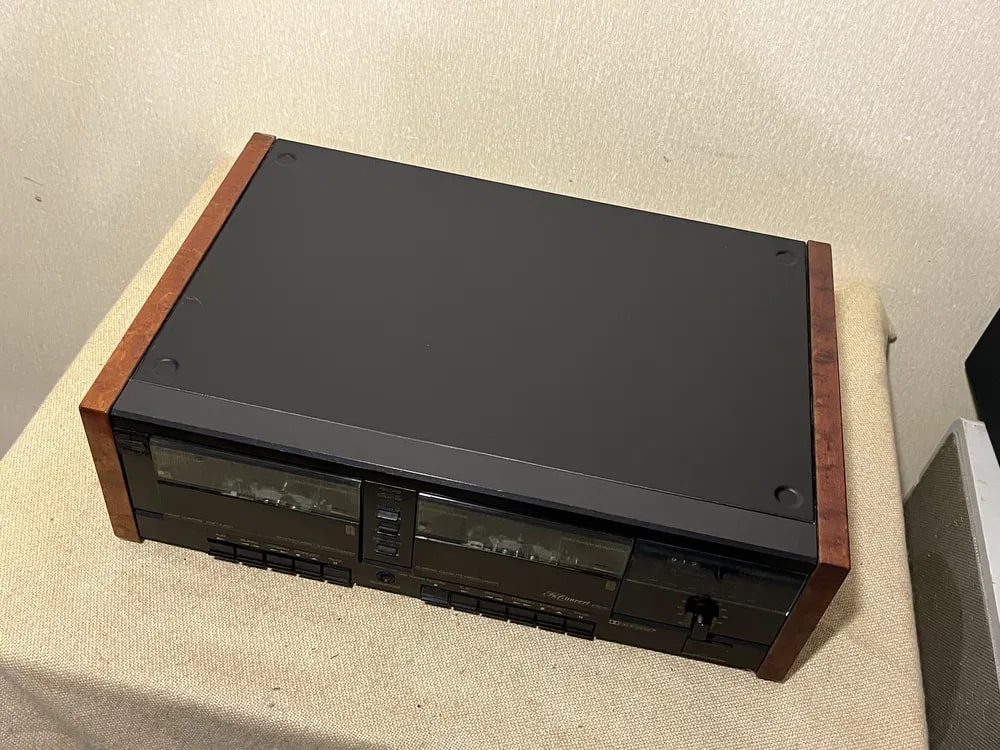 SCHNEIDER 6100DC Rare Vintage Double Cassette Deck Working Tape Player