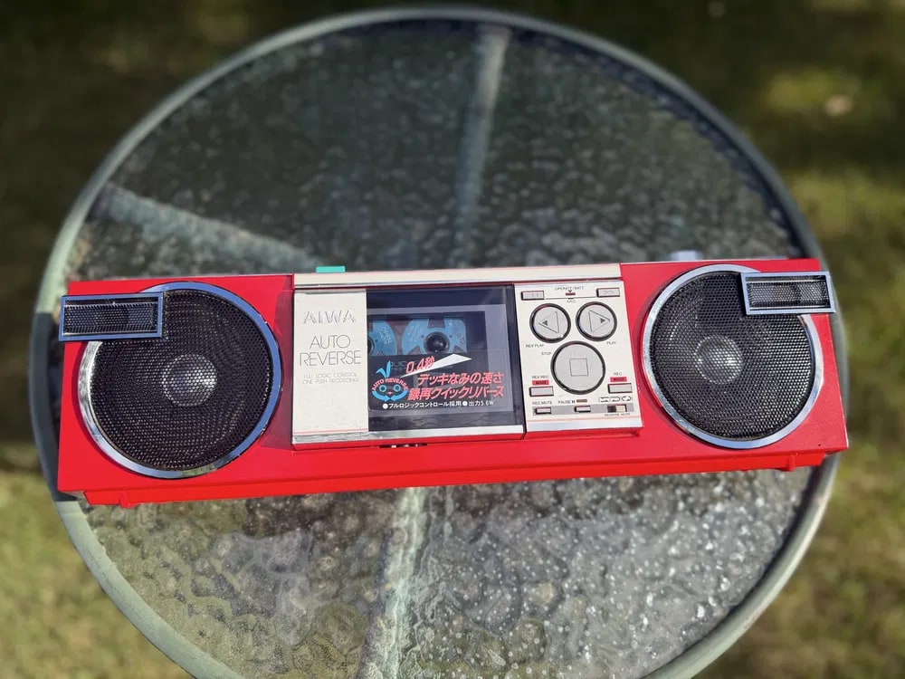 AIWA CS-R1 Rare Vintage Cassette Boombox Getto blaster Tested Warranty