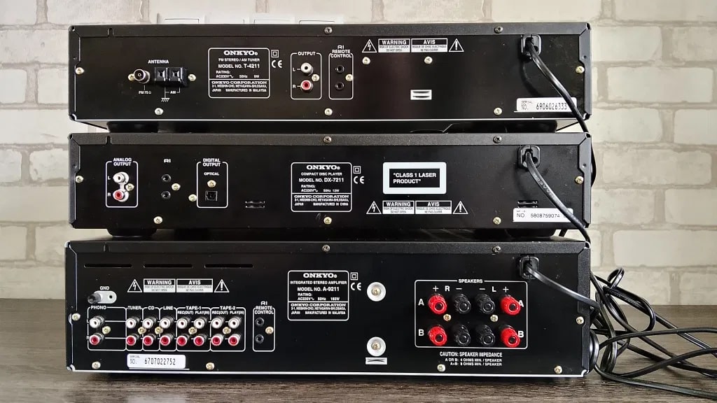 Onkyo A-9211 Rare Vintage Integrated Amplifier Set Serviced Warranty Hi-Fi
