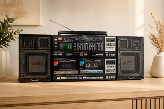 Panasonic RX-CW200L Rare Vintage Cassette Deck Boombox Japan Serviced Warranty