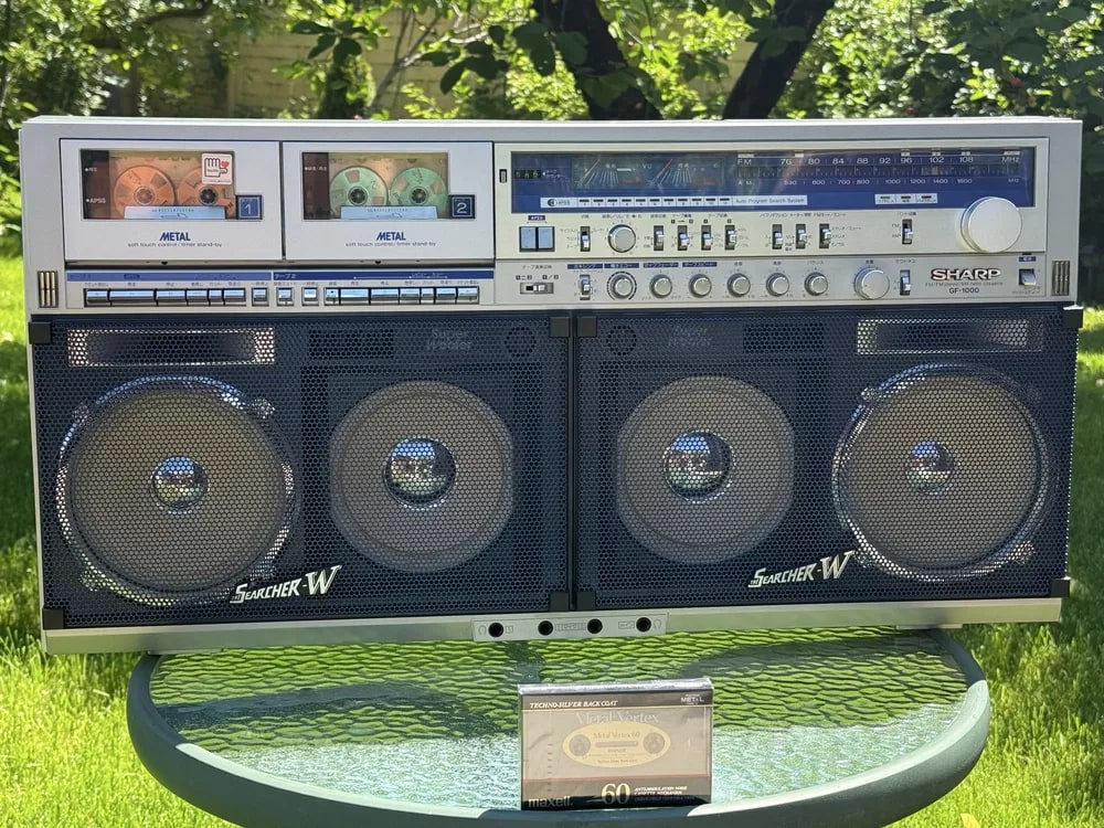 Sharp GF-1000 Rare Vintage Boombox Serviced Warranty Fully Working Cassette