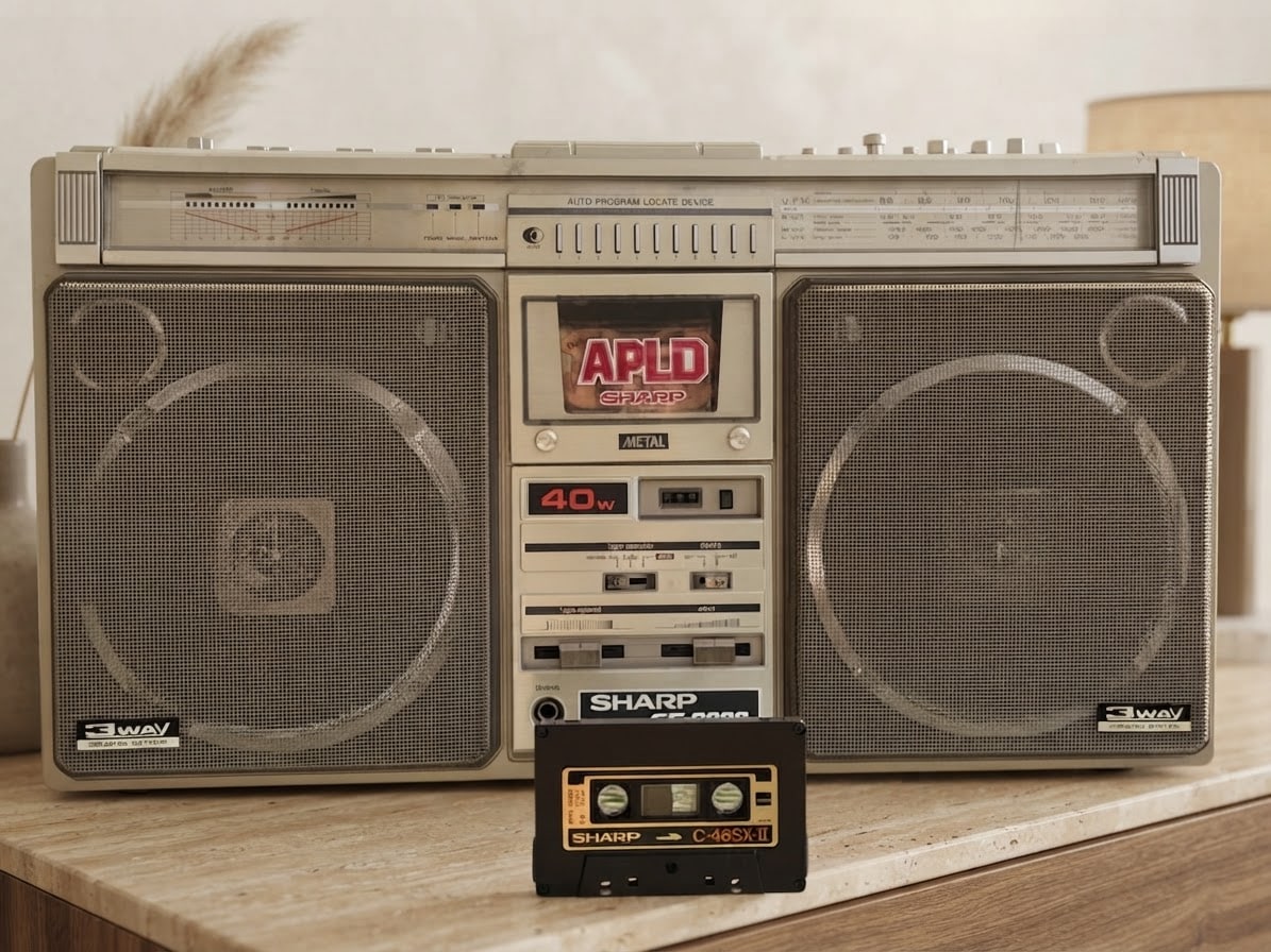 Sharp 9696H Rare Vintage Boombox Tested Stereo Hi-Fi Analog