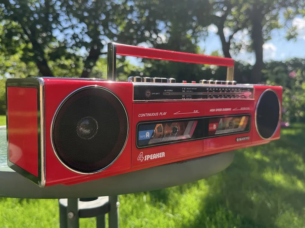 Sanyo WS 400K Rare Vintage Cassette Boombox Getto blaser Tested Warranty