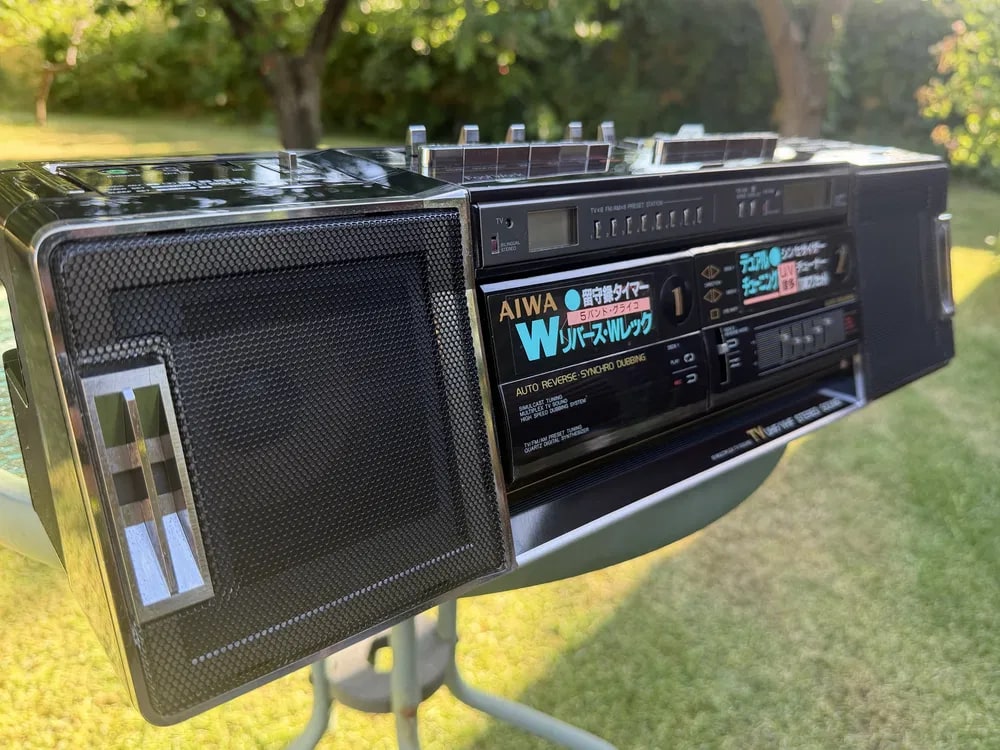 AIWA CS-W90 Rare Vintage Mint Japan Boombox Getto blaster Warranty Tested