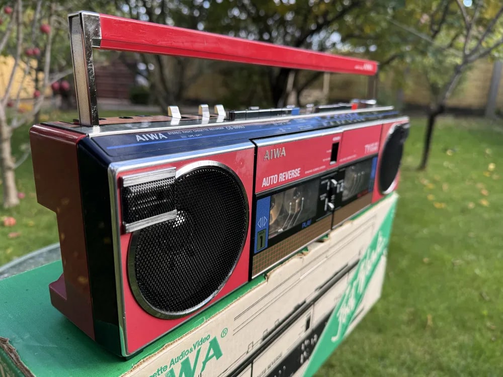 AIWA CS-W66U Rare Vintage Boombox Serviced Warranty Analog Hi-Fi Stereo Serviced