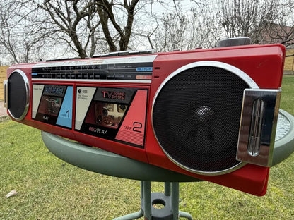 Sharp QT-Y2 Rare Vintage Boombox Serviced Working Stereo Radio Cassette
