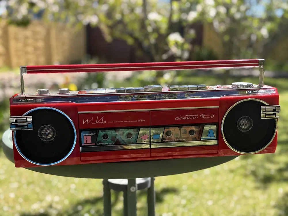 Sanyo wU4a Rare Vintage MINT Cassette Boombox Getto blaster JDM Warranty