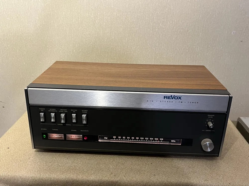 Revox A-76 Rare Vintage Stereo Tuner Tested Working analog FM Hi-Fi Warranty