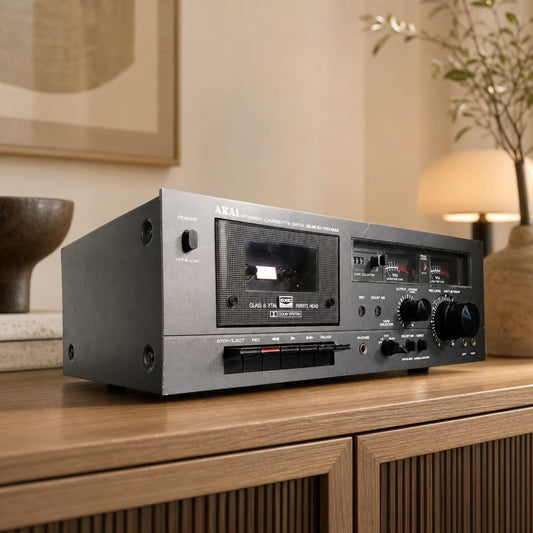 AKAI GXC-706D Rare Vintage Stereo Cassette Deck Warranty Tested 220V