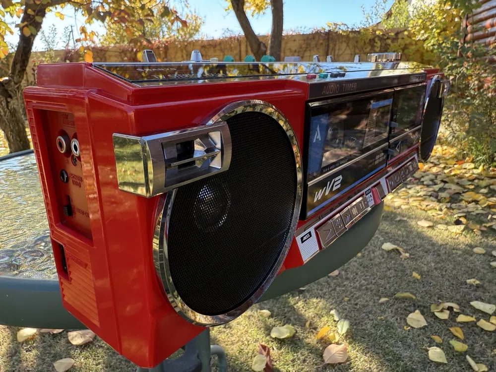 Sanyo MR-WV2(R) Rare Vintage MINT Cassette Boombox Getto blaster Serviced JDM