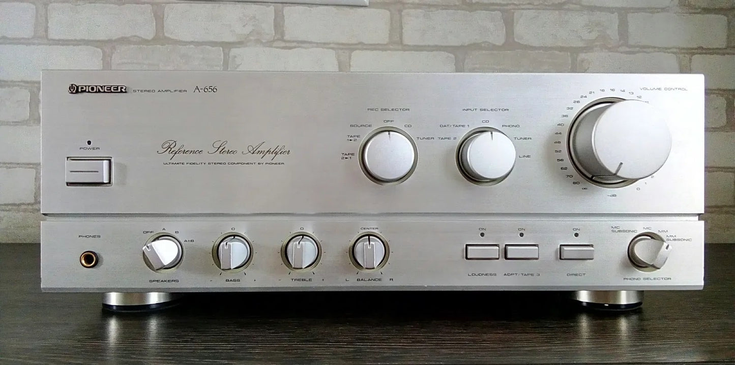 Pioneer A-656 Rare Vintage Stereo Integrated Amplifier Serviced Serviced