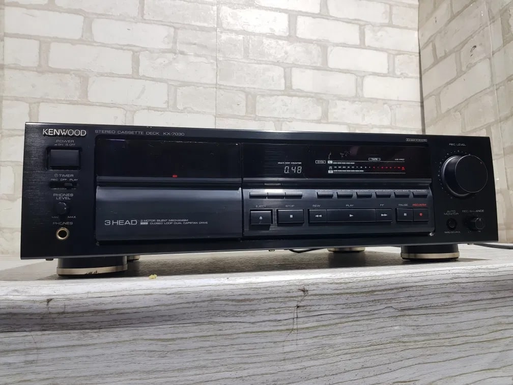 Kenwood KX-7030 Rare Vintage Cassette Deck Tested Working 3-Head Dual