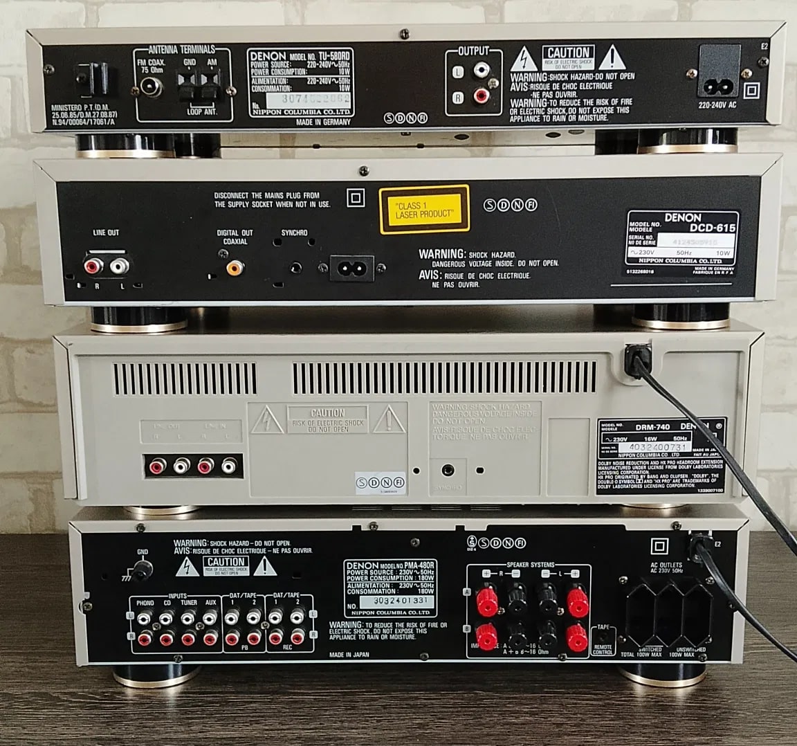 Denon PMA-480R / DRM-740 / DCD-615 / TU-580RD Rare Vintage Cassette Deck  Set
