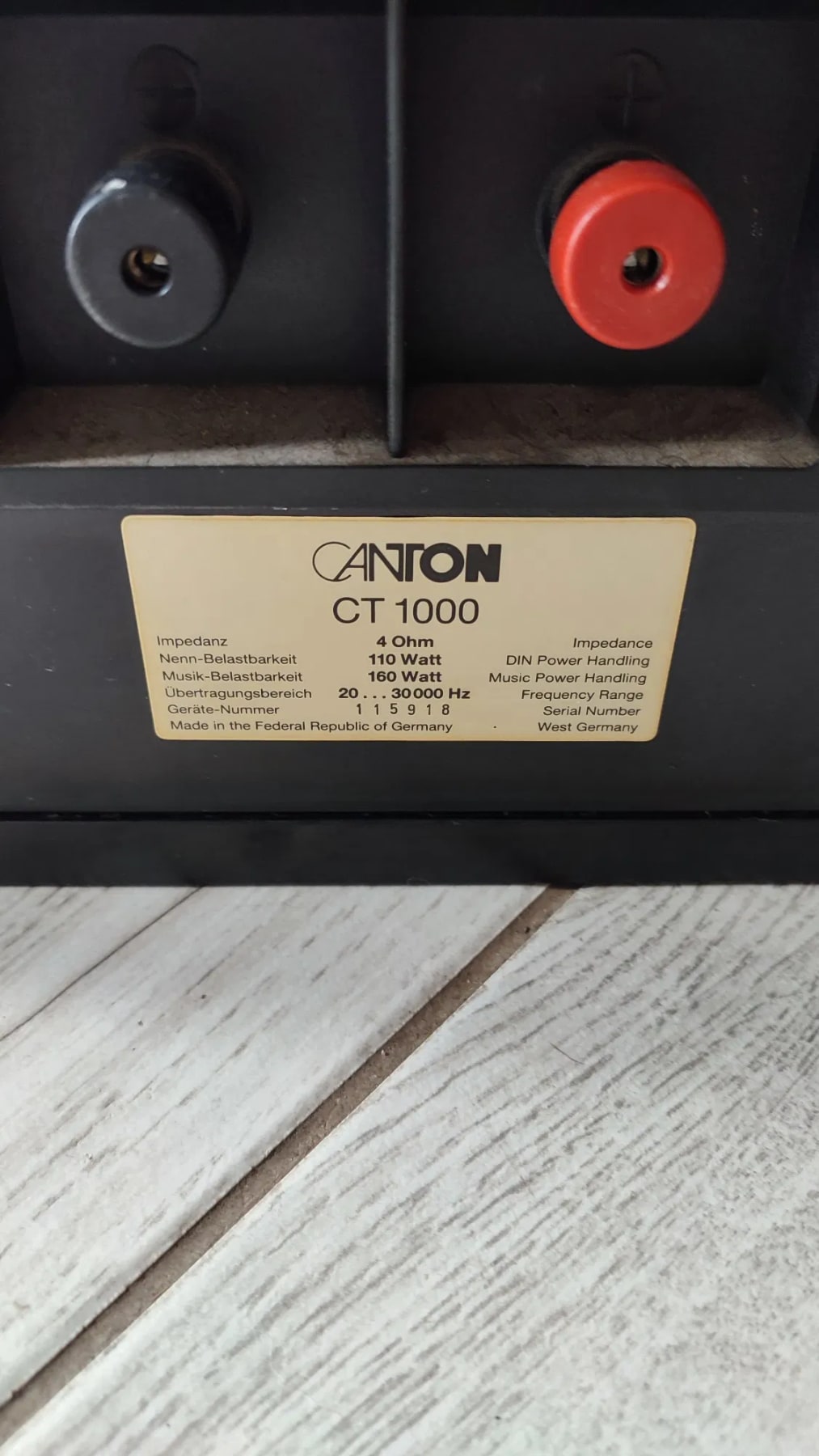 Canton CT 1000 MK II Rare Vintage Floorstanding Speakers Working