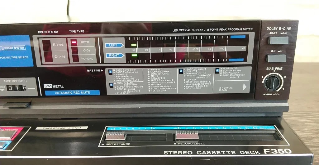AIWA AD-F350E Rare Vintage Cassette Deck Serviced Warranty Tested Serviced