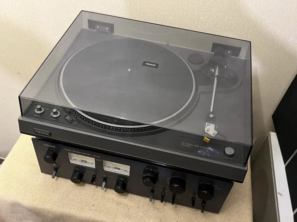 C.E.C. VT-5300 Visonik VSA-1000 Rare Vintage Turntable Amplifier Speakers Set