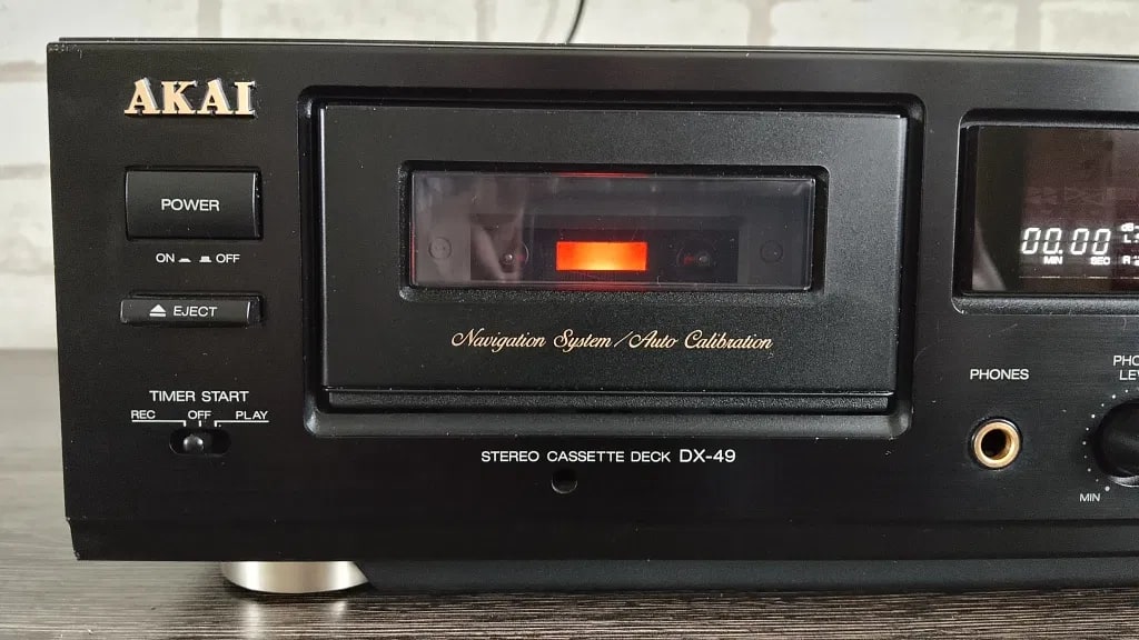 Akai DX-49 Rare Vintage Cassette Deck Warranty Stereo Dolby B/C Auto Calibration