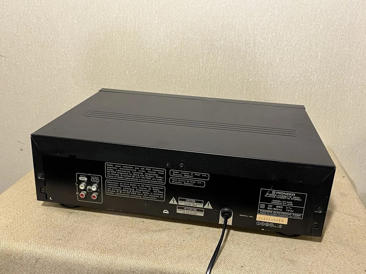Pioneer CT-445 Rare Vintage Cassette Deck Stereo Hi-Fi 2-Motor
