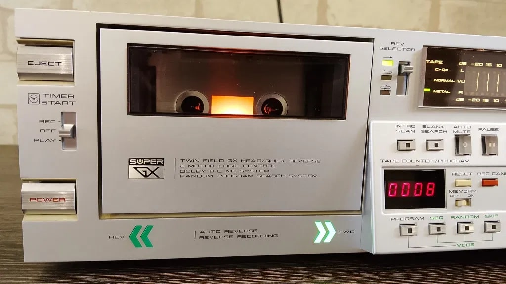 AKAI GX-F66RC Rare Vintage Cassette Deck Warranty Tested Auto Reverse Serviced