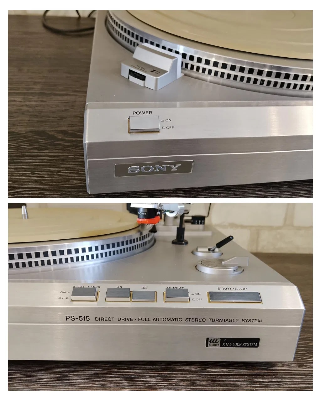 Sony PS-515 Rare Vintage Turntable Direct Drive Serviced Warranty