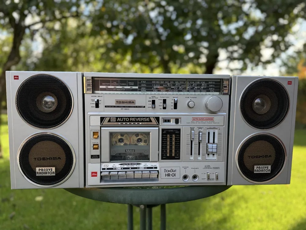 Toshiba RT-S953 Rare Vintage Japan Cassette Boombox Getto blaster Warranty