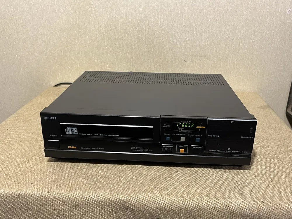 Philips CD-104 Rare Vintage CD Player MINT Tested Warranty 2x TDA1540P CDM-1