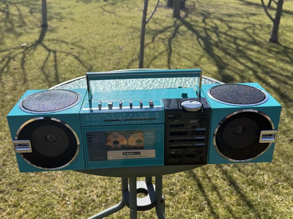 Sanyo M-7755L Rare Vintage Boombox Tested Stereo Hi-Fi Analog Warranty