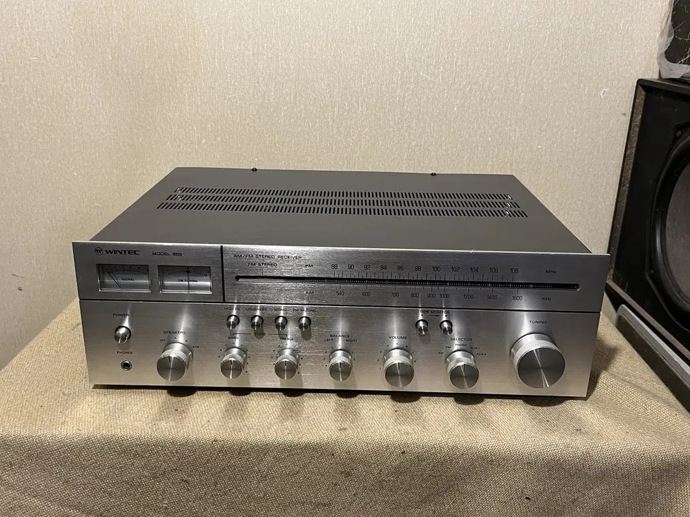 WINTEC 555 Rare Vintage Stereo Receiver Serviced Tested Phono Serviced Warranty