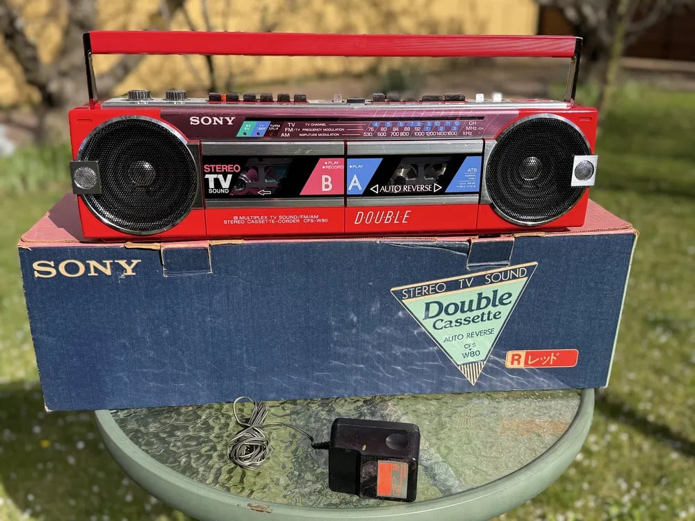 Sony CFS-80 Rare Vintage Mint Collectible Japan Boombox Cassette Tested Warranty