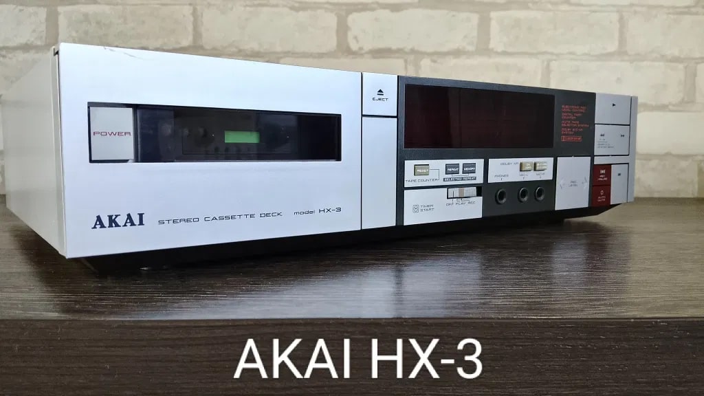 AKAI HX-3 Rare Vintage Cassette Deck Warranty Stereo Dolby B/C Remote