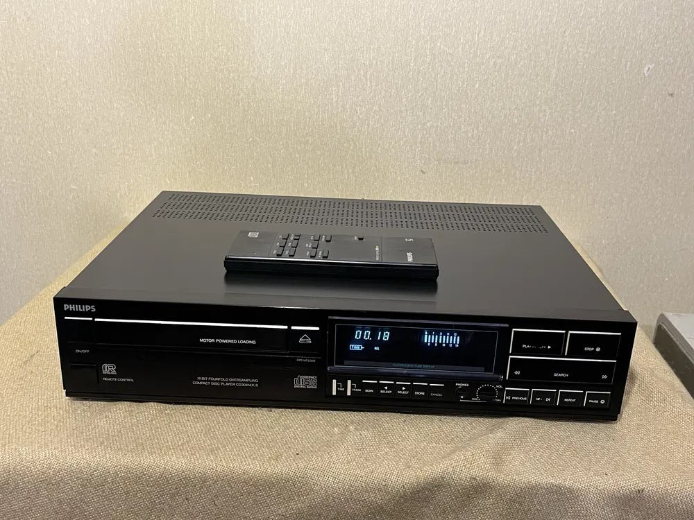 PHILIPS CD-304 Rare Vintage CD Player Working TDA1541 CDM-1 Remote Warranty