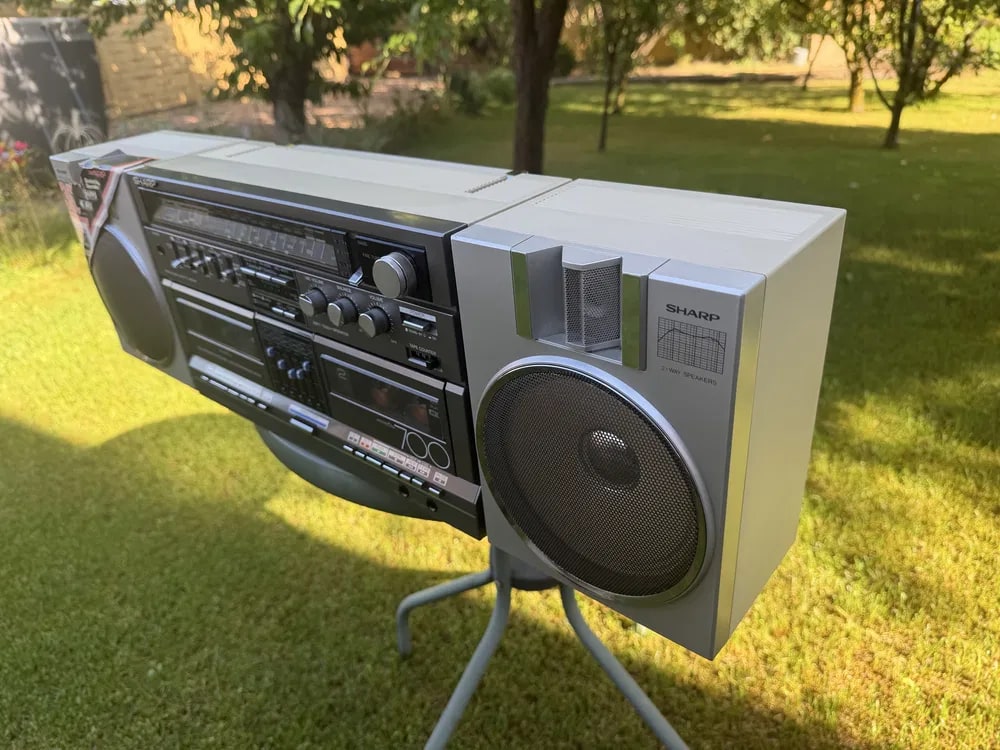 Sharp GF-700H Rare Vintage Mint Cassette Boombox Getto blaster Serviced Warranty