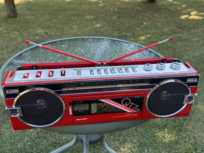 SHARP QT-7DX(R) Rare Vintage Cassette Boombox Getto blaster Serviced