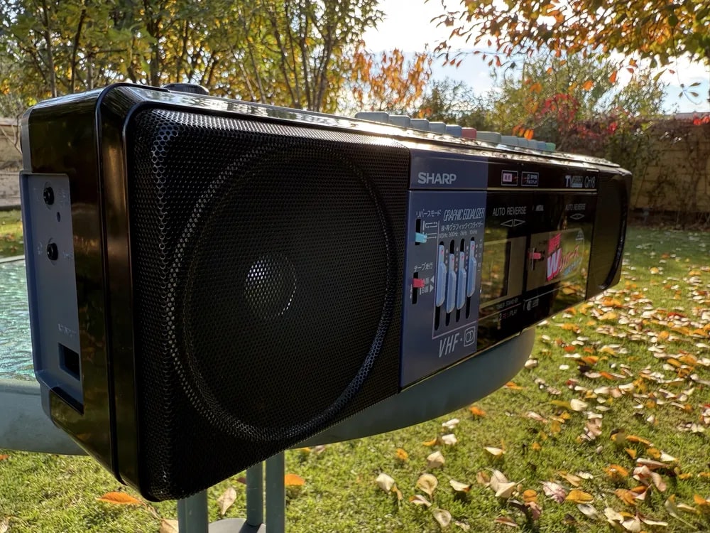 SHARP QT-Y8 Rare Vintage Boombox Stereo Radio Cassette Player