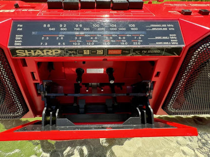 Sharp WQ-T281Z(R) Rare Vintage Boombox Tested Stereo Cassette