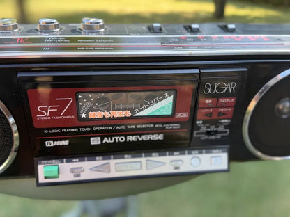 Toshiba RT-SF7 Rare Vintage Boombox Stereo Radio Cassette Player Working