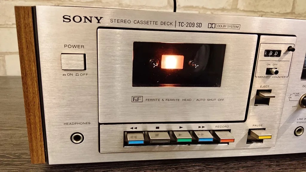 Sony TC-209 SD Rare Vintage Cassette Deck Stereo Dolby B Warranty