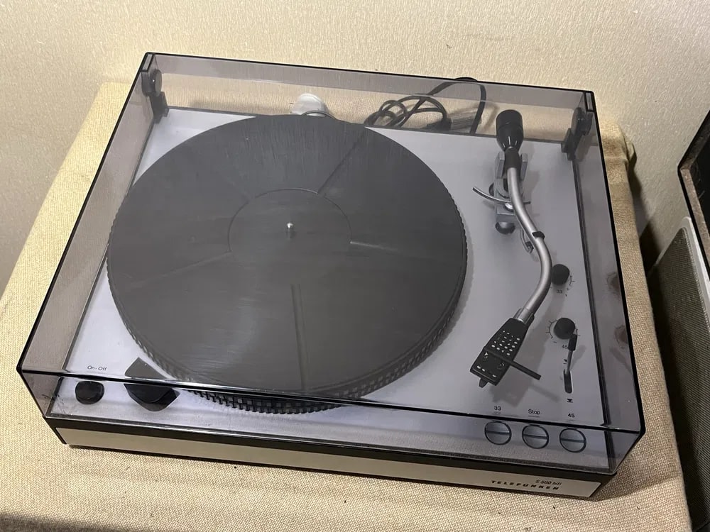 TELEFUNKEN S-500 Rare Vintage MINT Turntable Warranty Working Belt Drive ORTOFON