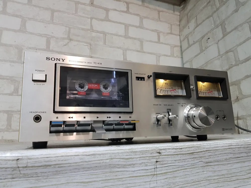 Sony TC-K1A Rare Vintage Stereo Cassette Deck Tested Japan VU Meters