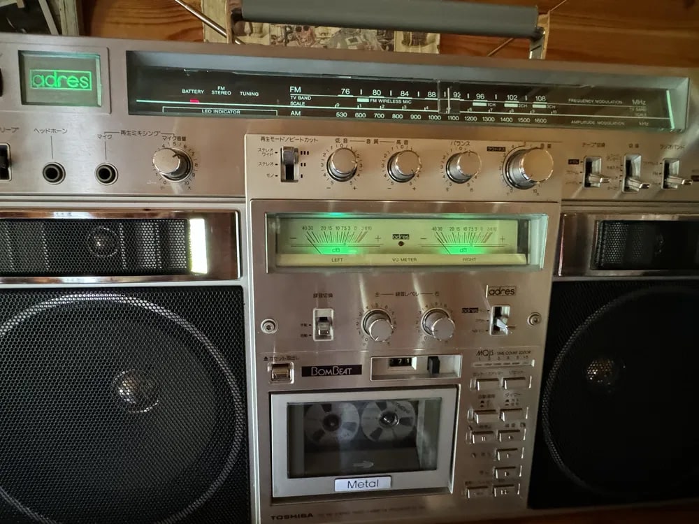 Toshiba RT-S90 Rare Vintage Boombox Serviced Tested Stereo Cassette Portable