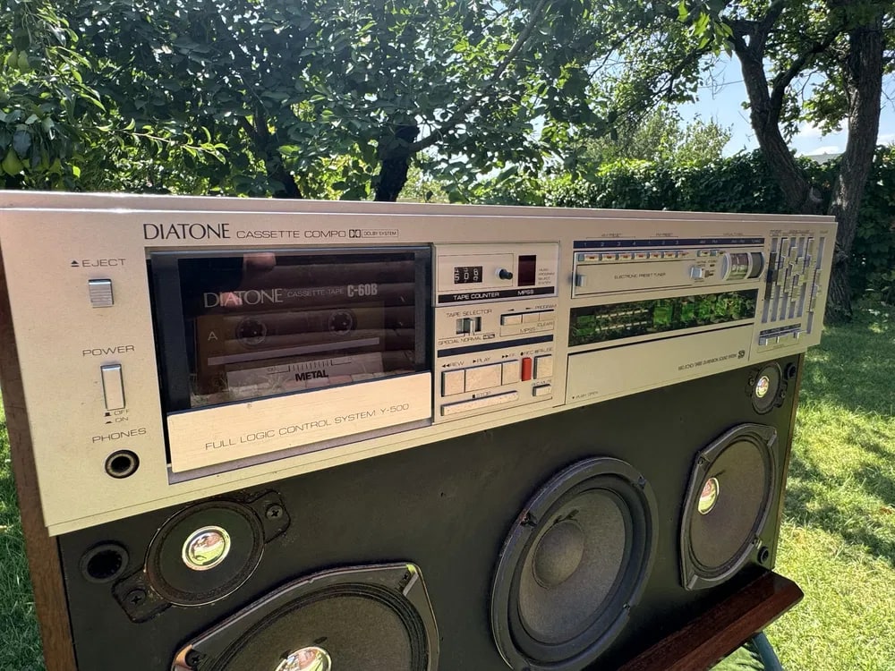 DIATONE Y-500 Rare Vintage Cassette Deck Boombox Ghetto blaster Tested Warranty