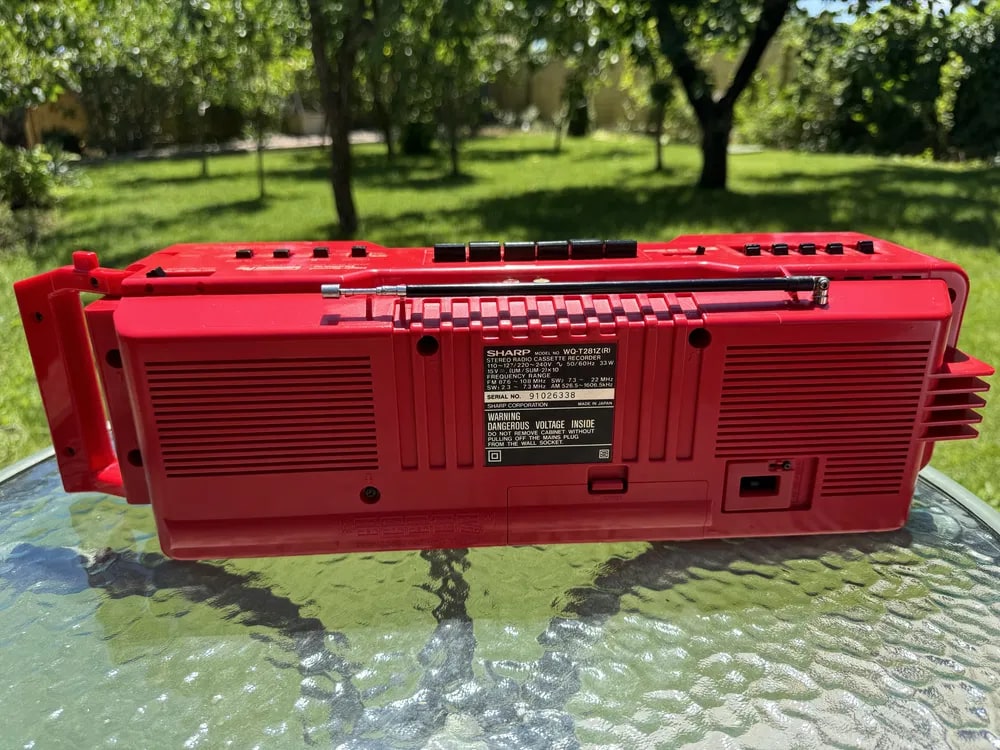 Sharp WQ-T281Z(R) Rare Vintage Boombox Tested Stereo Cassette