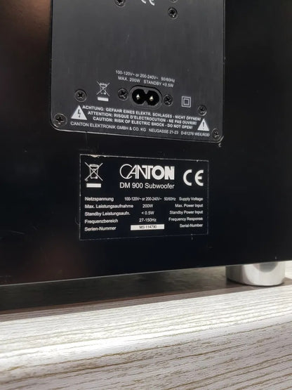 Canton DM 900 Rare Vintage Active Subwoofer Tested Working 200W Closed