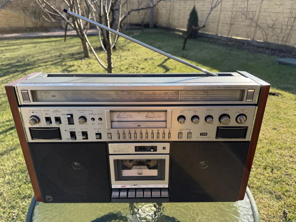 National RX-5700 Rare Vintage Radio Cassette Boombox Serviced Warranty Tested