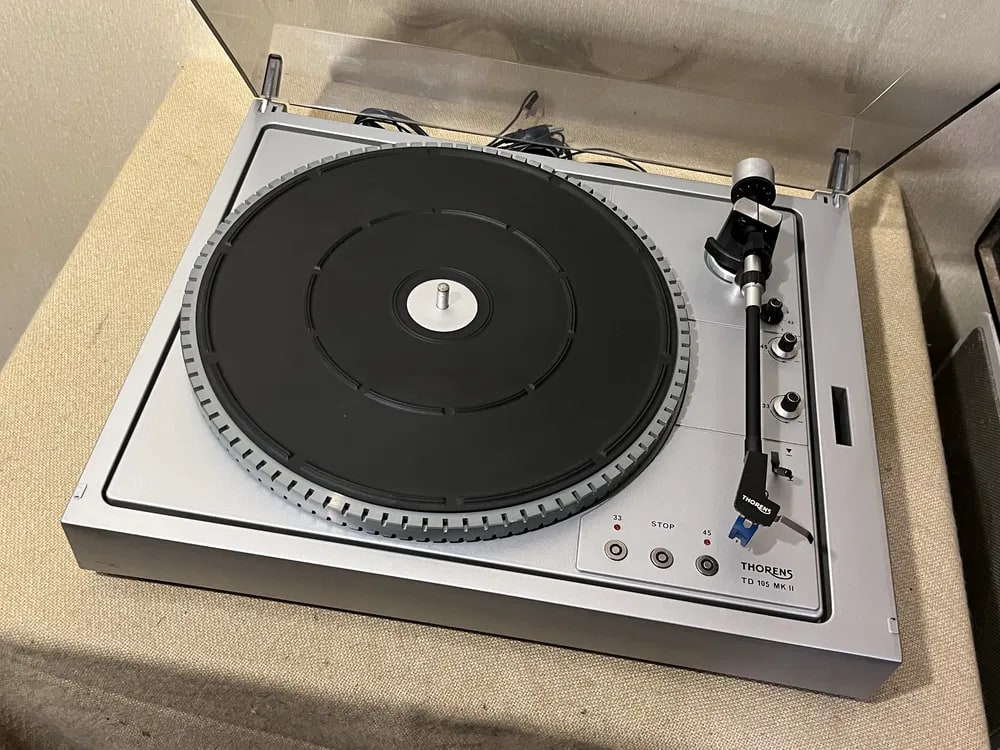 THORENS TD-105 Rare Vintage Turntable Tested Belt Drive Hi-Fi Warranty