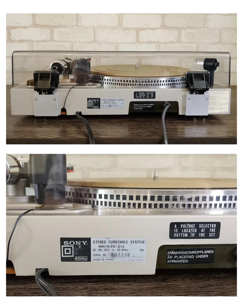 Sony PS-515 Rare Vintage Turntable Direct Drive Serviced Warranty